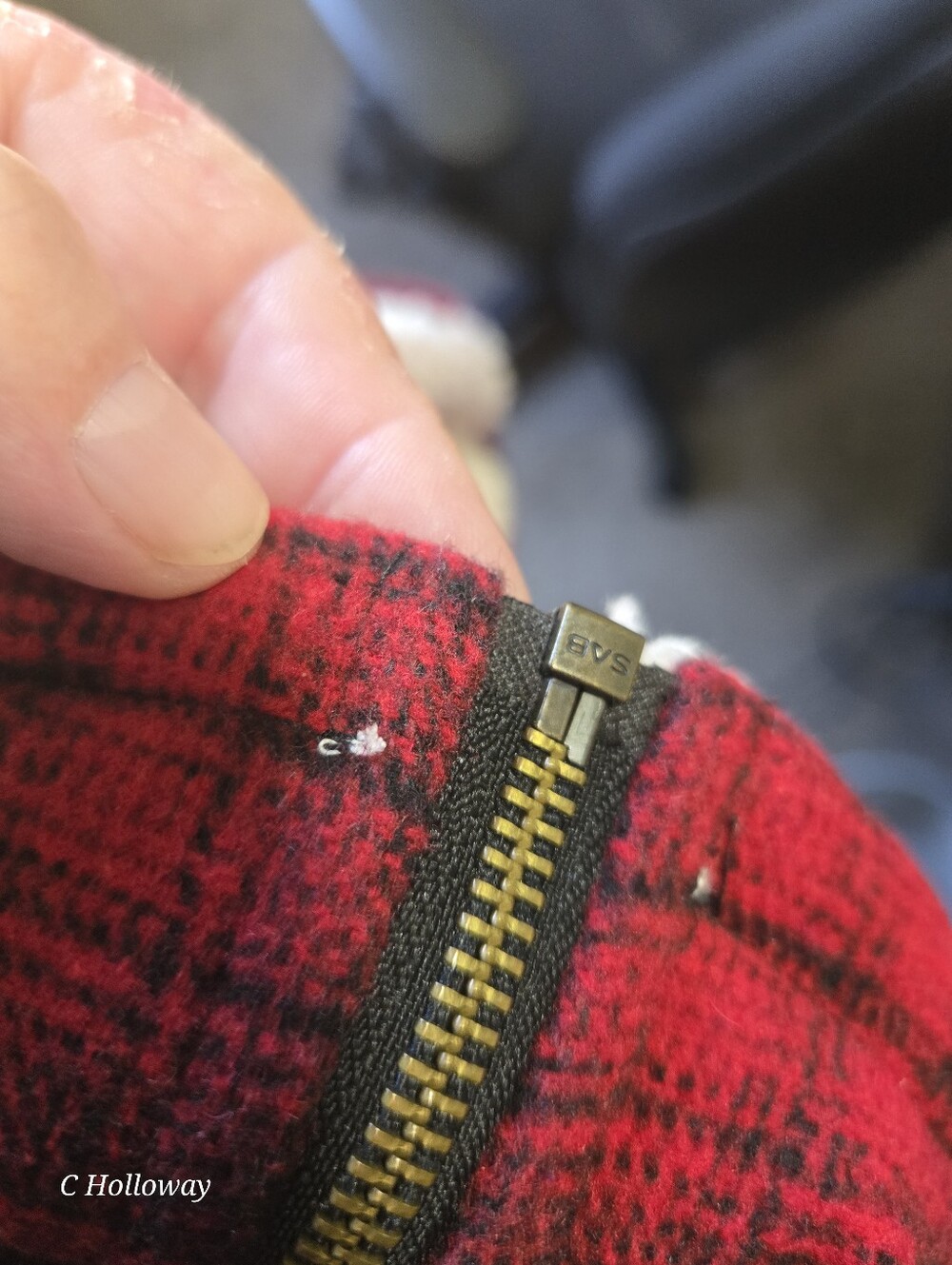 NWT Maurices Women’s Plus 3X Red/Black Plaid Lined Sherpa Full Zip Vest Pockets - Picture 5 of 8